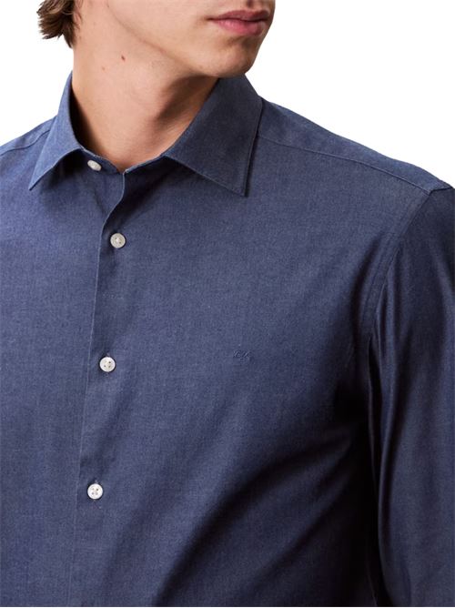 Camicia blu in denim lavato Calvin Klein | LV019EU024HAB